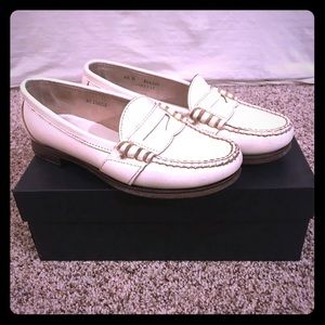 White Leather Ralph Lauren Loafer